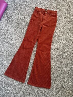 Lee Rust Corduroy Flared Pants